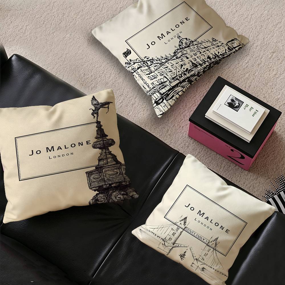 Home Decor Logo Design - J-Jo M-Malone LOGO Sarung Bantal Fashion