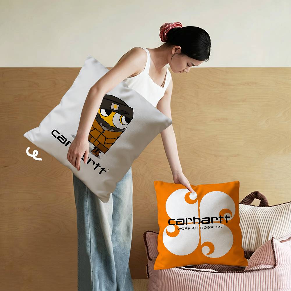 Home Decor Logo Design - C-Carharttes LOGO Sarung Bantal Desain Maple