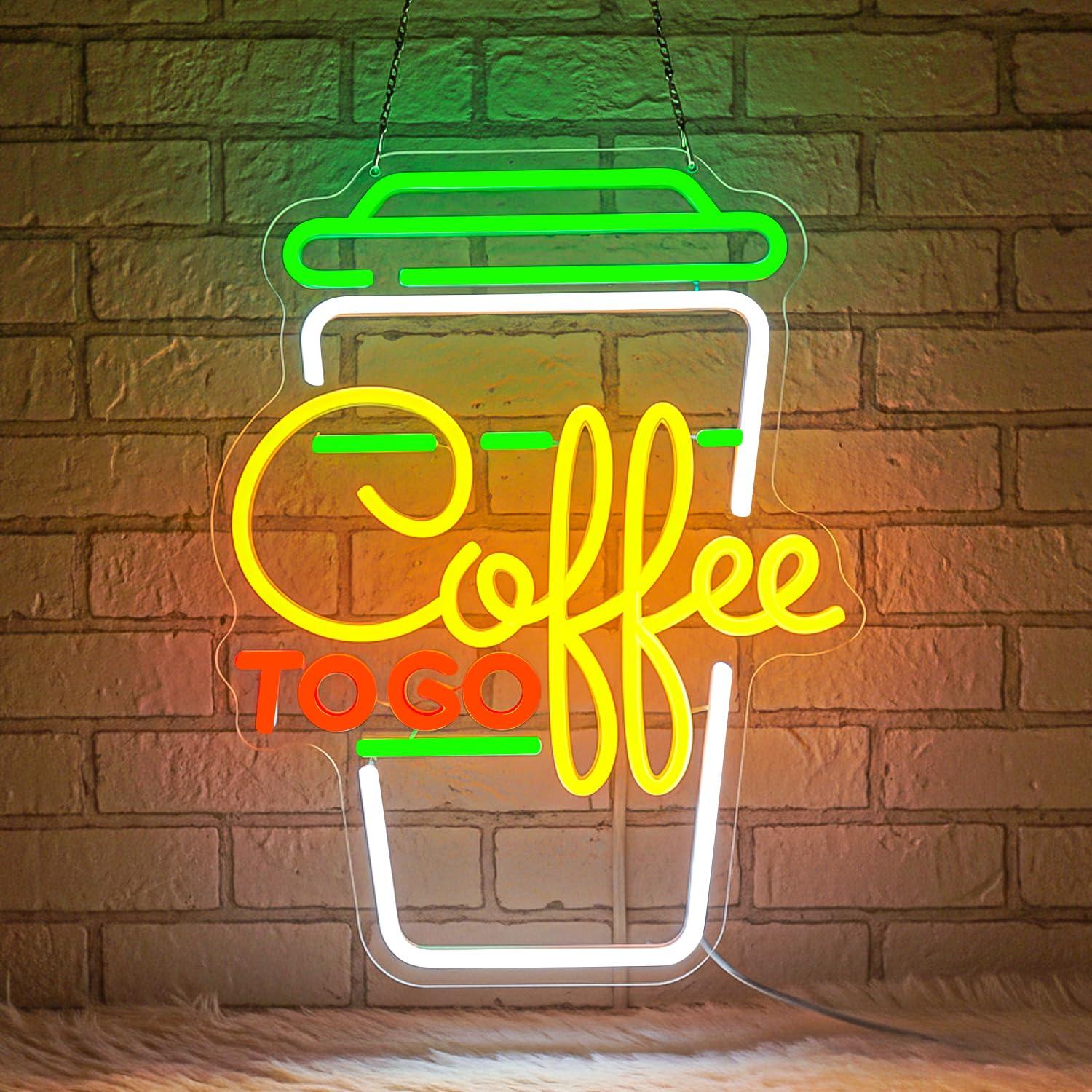 Home Decor Kitchen - Lampu LED Neon Sign Kopi USB