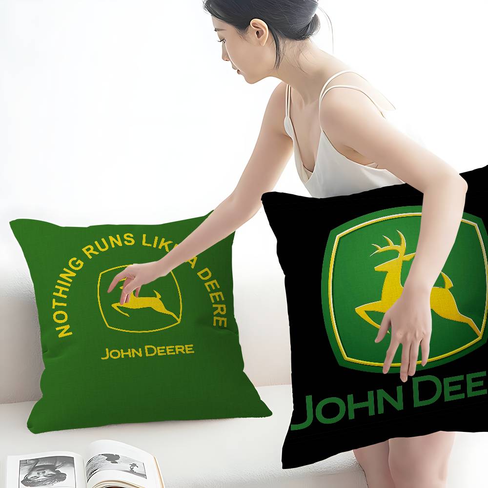Home Decor Logo Design - Sarung Bantal Desain Maple Logo J-John-Deere