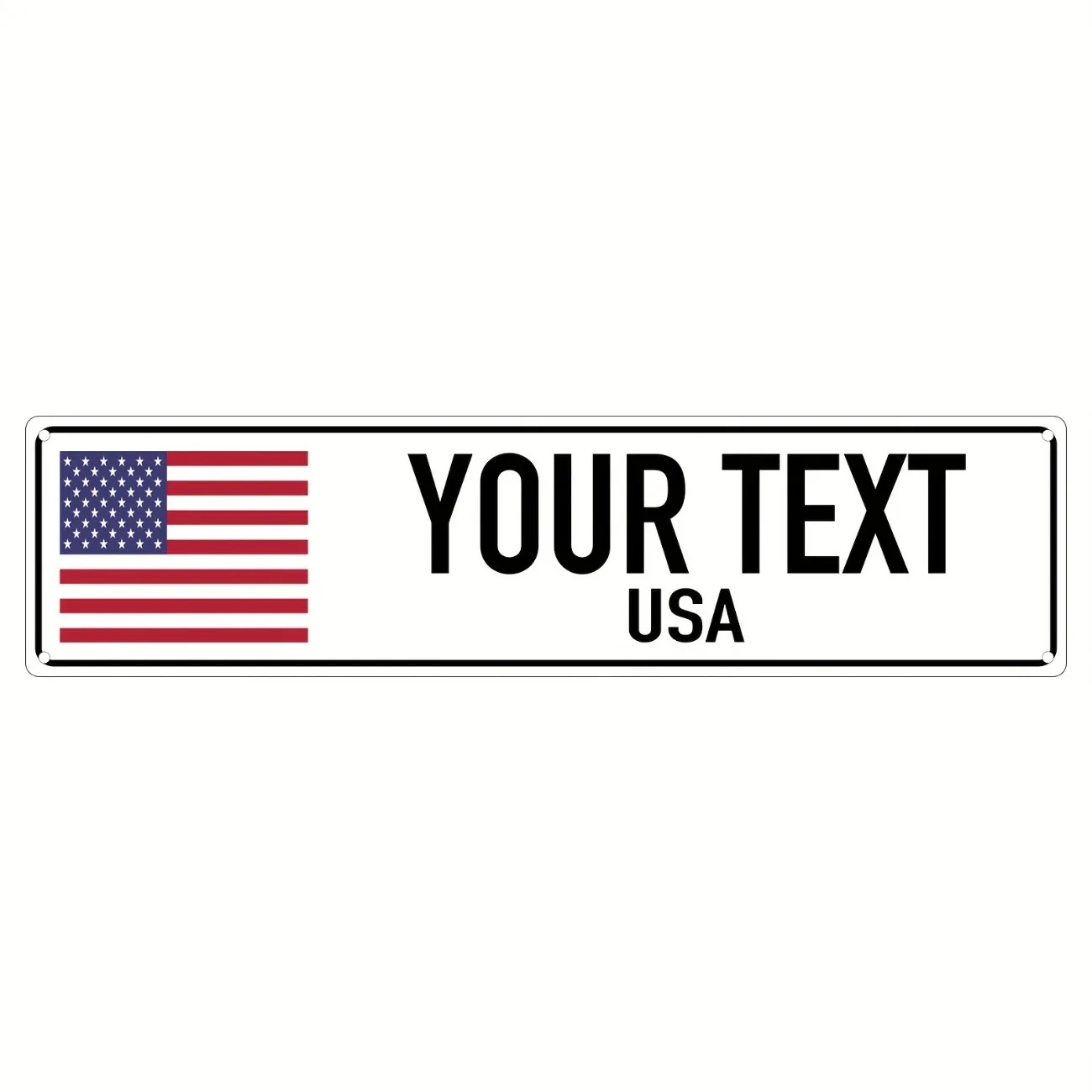 Home Decor Interior - Papan Dekorasi Logam Bergaya Bendera Amerika