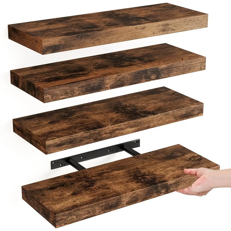 Floating Shelves - 4 Buah Rak Dinding Mengambang, Rak