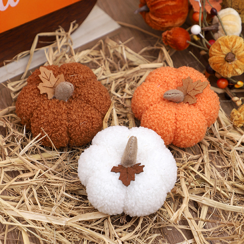 Home Decor For Birthday - Boneka Labu Lembut Dekorasi Halloween Aksen