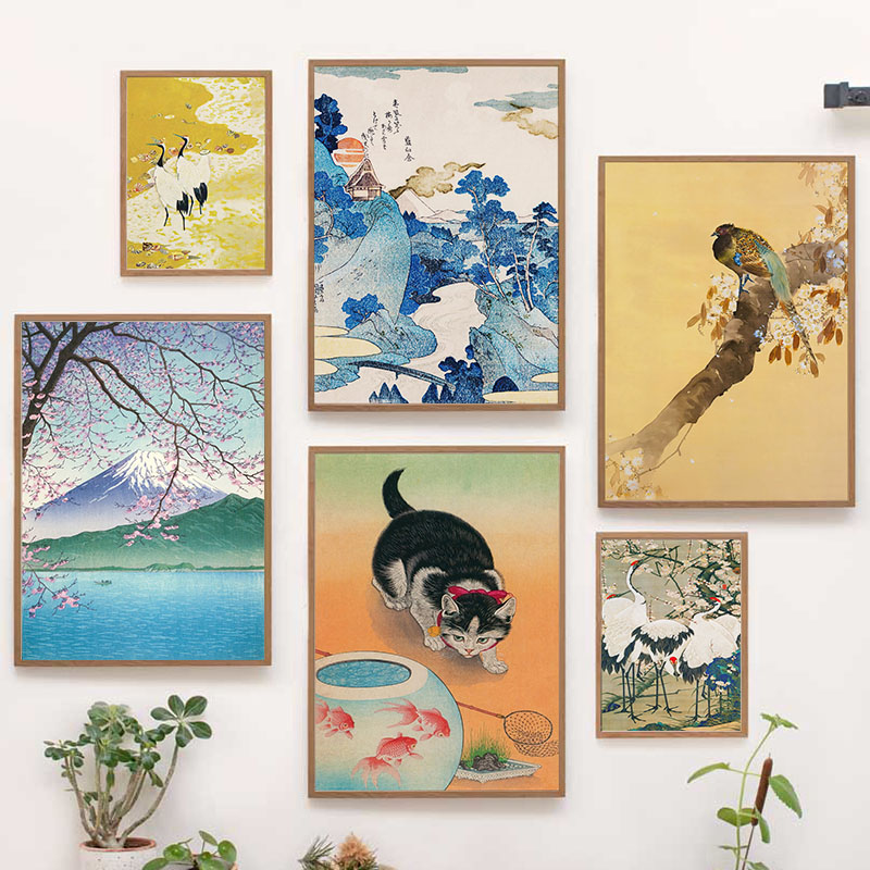Home Decor Interior - Lukisan Kanvas Jepang Katsushika Hokusai Poster