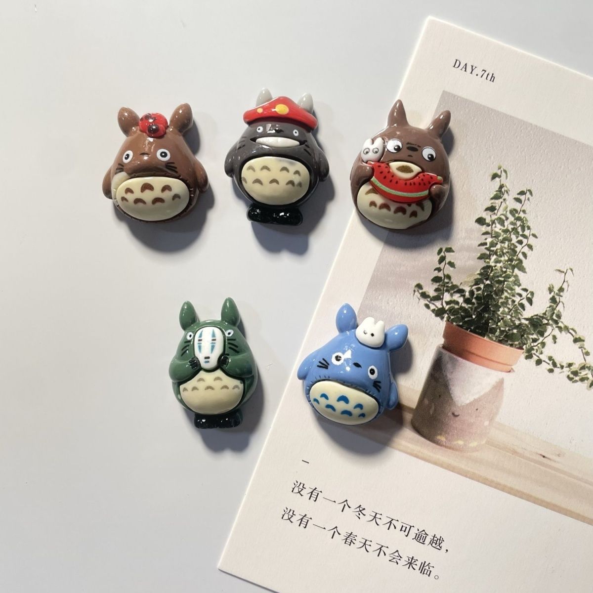 Home Decor Kitchen - Magnet Kulkas Resin Anime Totoro, Stiker