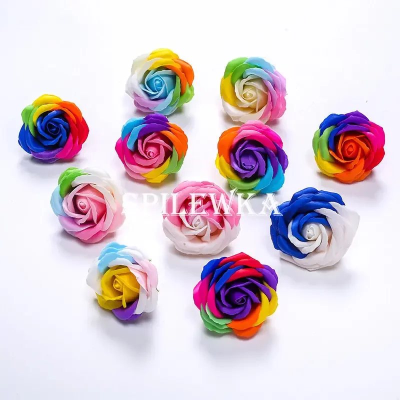 Home Decor For Birthday - Spilewka 6X7Cm Bunga Buatan Mawar Warna-warni