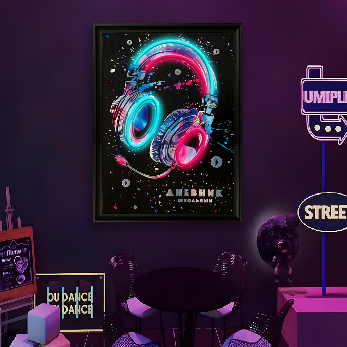 Lampu Neon LED Bertenaga USB P - Home Decor Painting ulasan dan harga