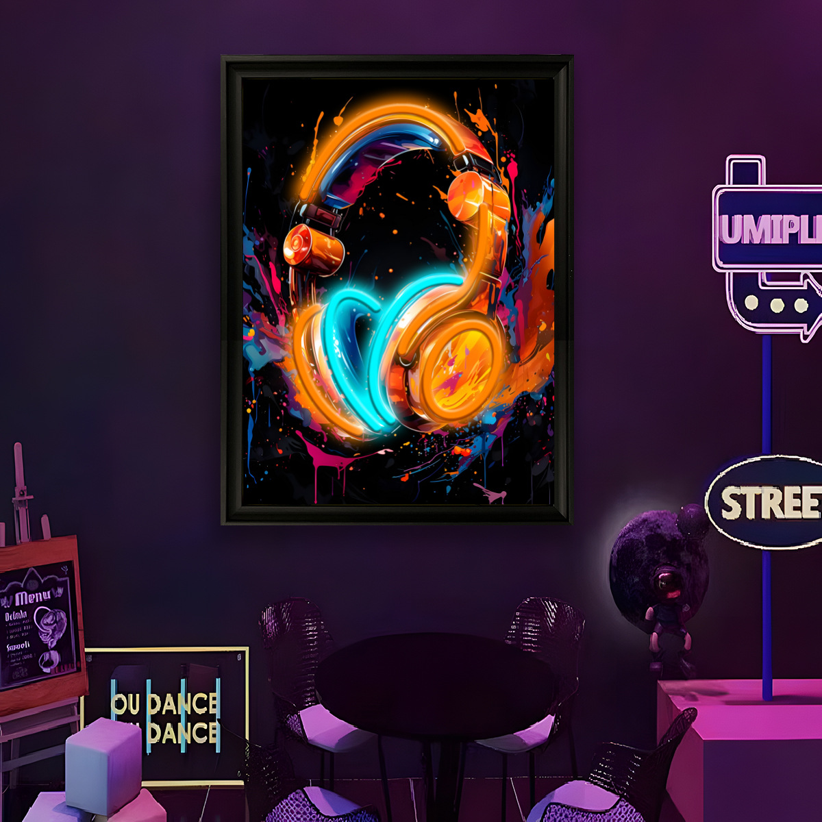 Lampu Neon LED Bertenaga USB P - Home Decor Painting ulasan dan harga