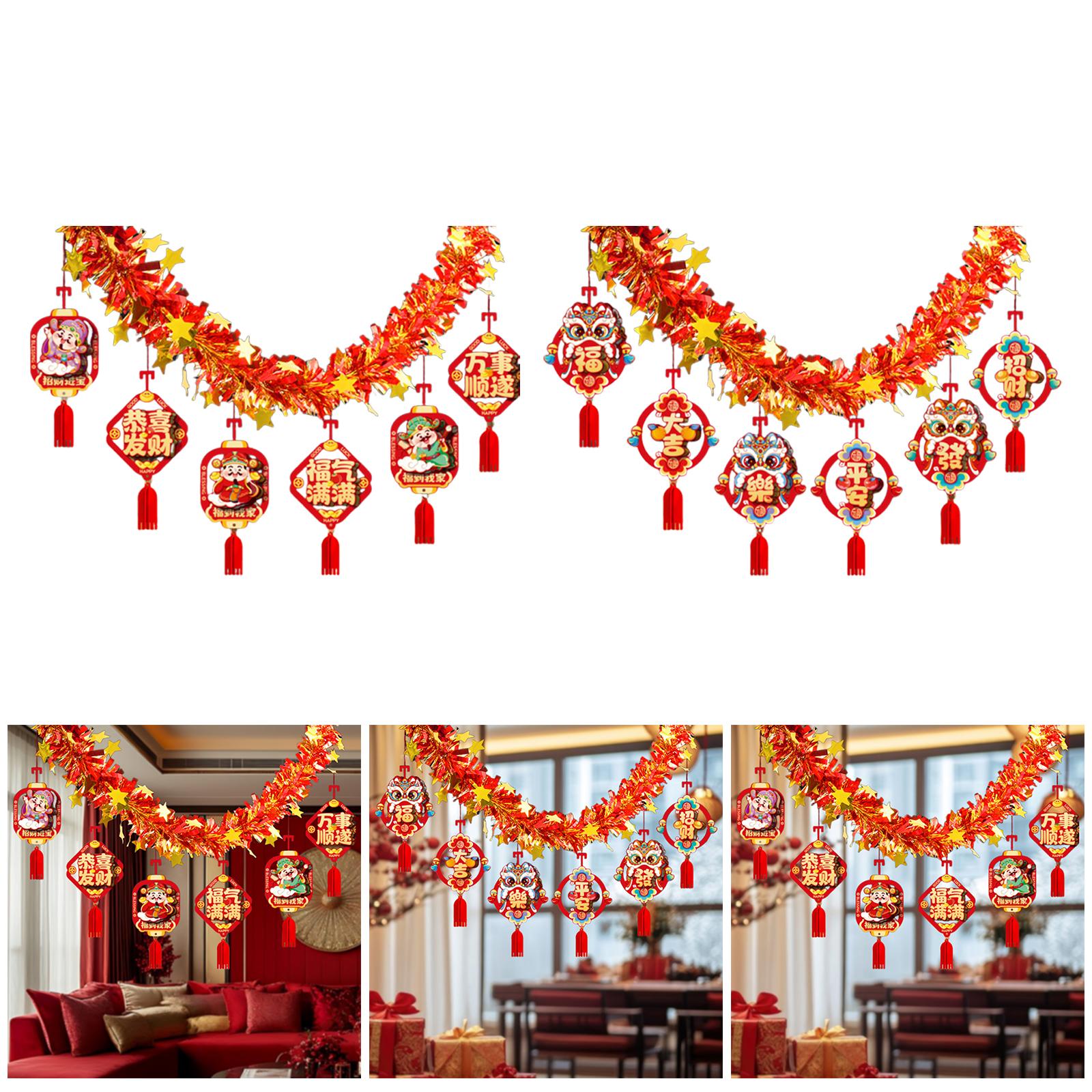 Karangan Bunga Tahun Baru Imle - Home Decor Garland ulasan dan harga
