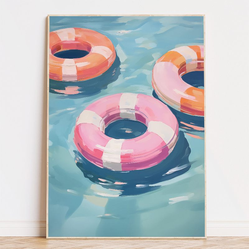 Poster Lukisan Pohon Palem Pel - Floating Shelves ulasan dan harga