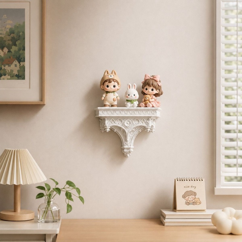 Rak Dinding Ukiran Eropa Vinta - Floating Shelves ulasan dan harga