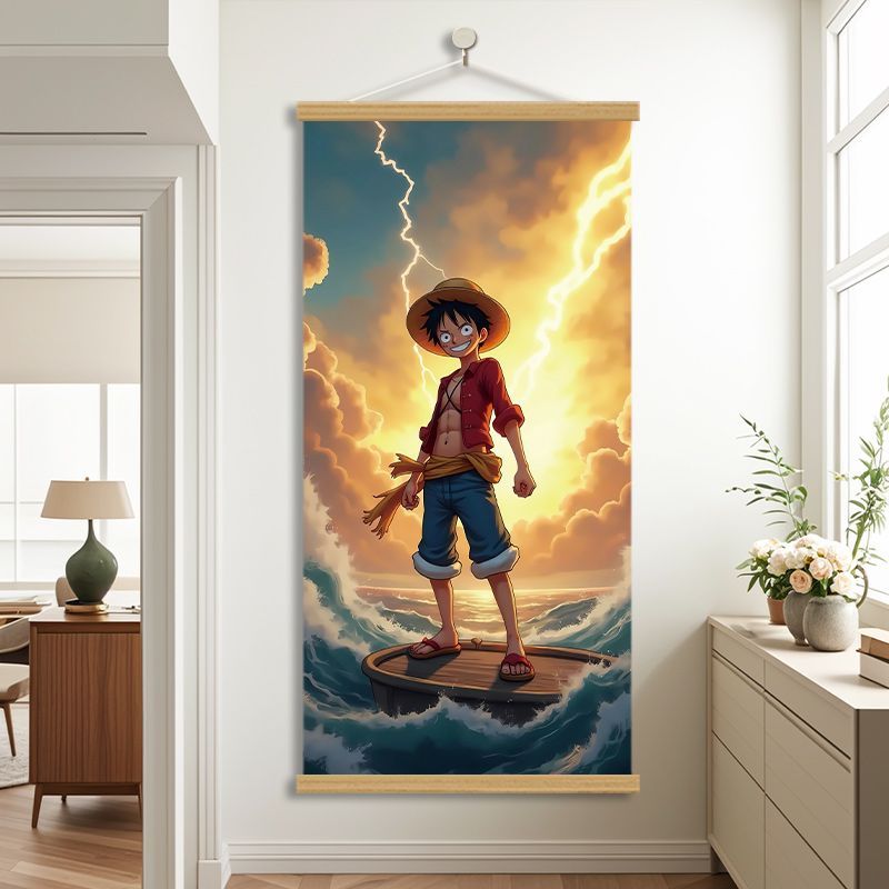 Poster One Piece Baru Luffy Ro - Home Decor Painting ulasan dan harga