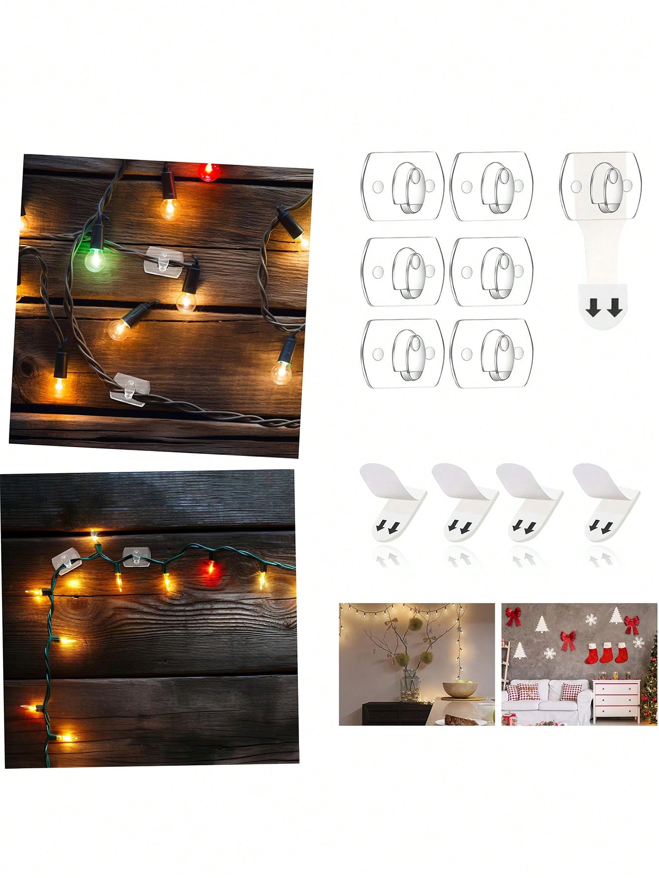 6/12/20/40pcs Pengait Dinding  - Home Decor Garland ulasan dan harga