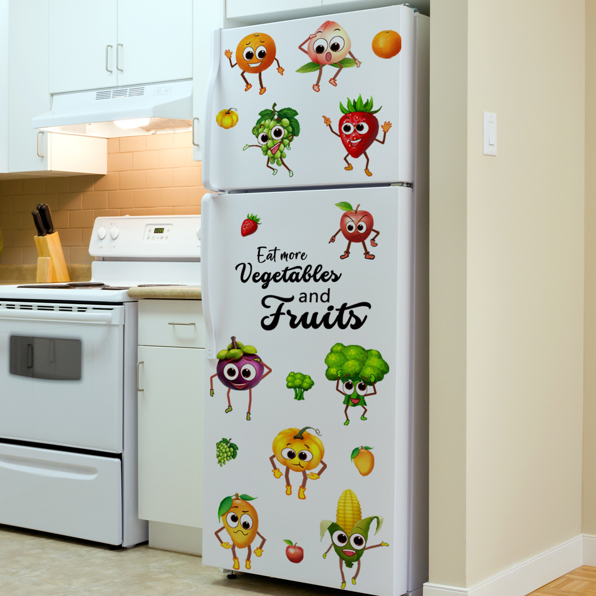 Stiker Dinding Buah Emoji Kart - Home Decor Emoji ulasan dan harga