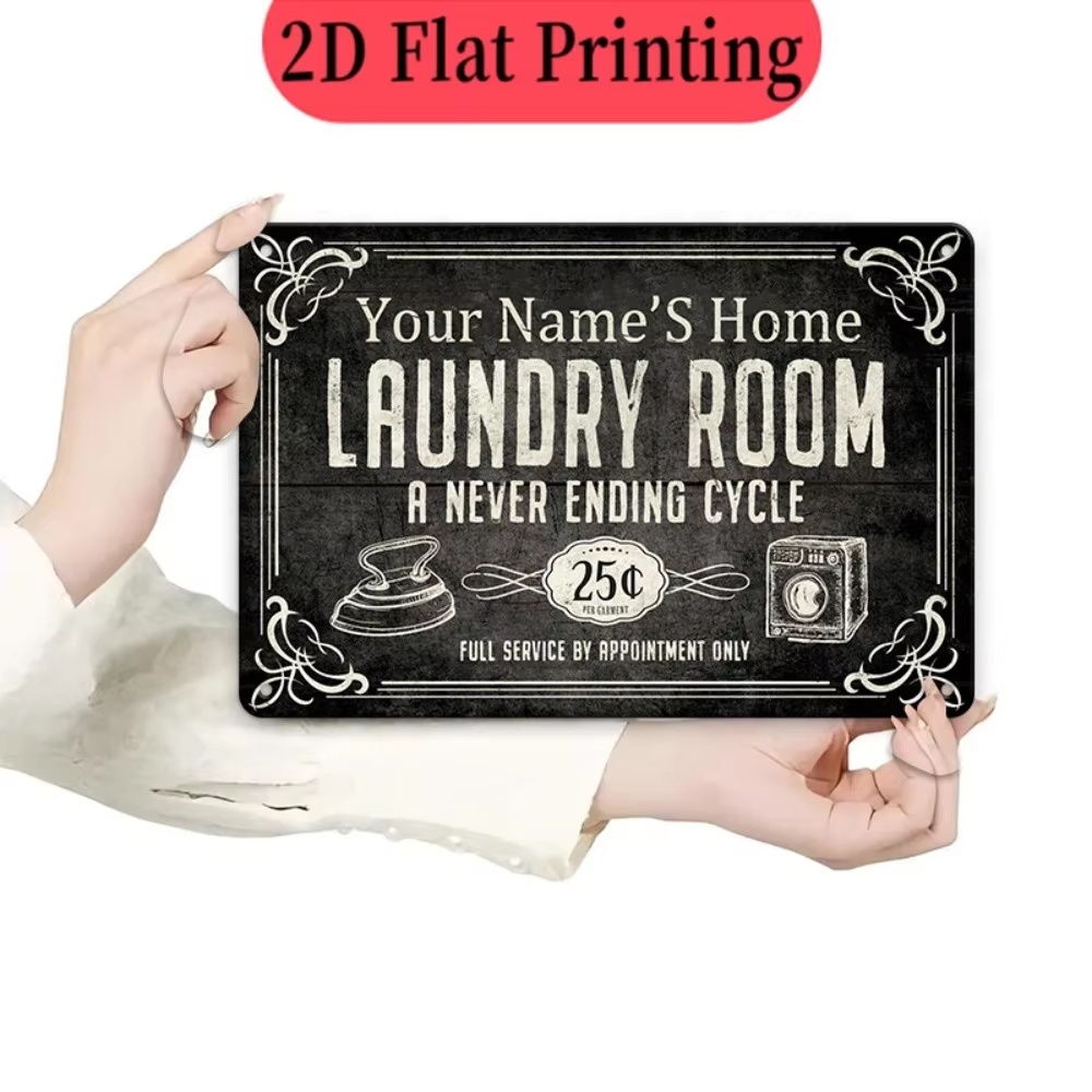 Papan Nama Laundry Kustom, Dek - Home Decor Kitchen ulasan dan harga