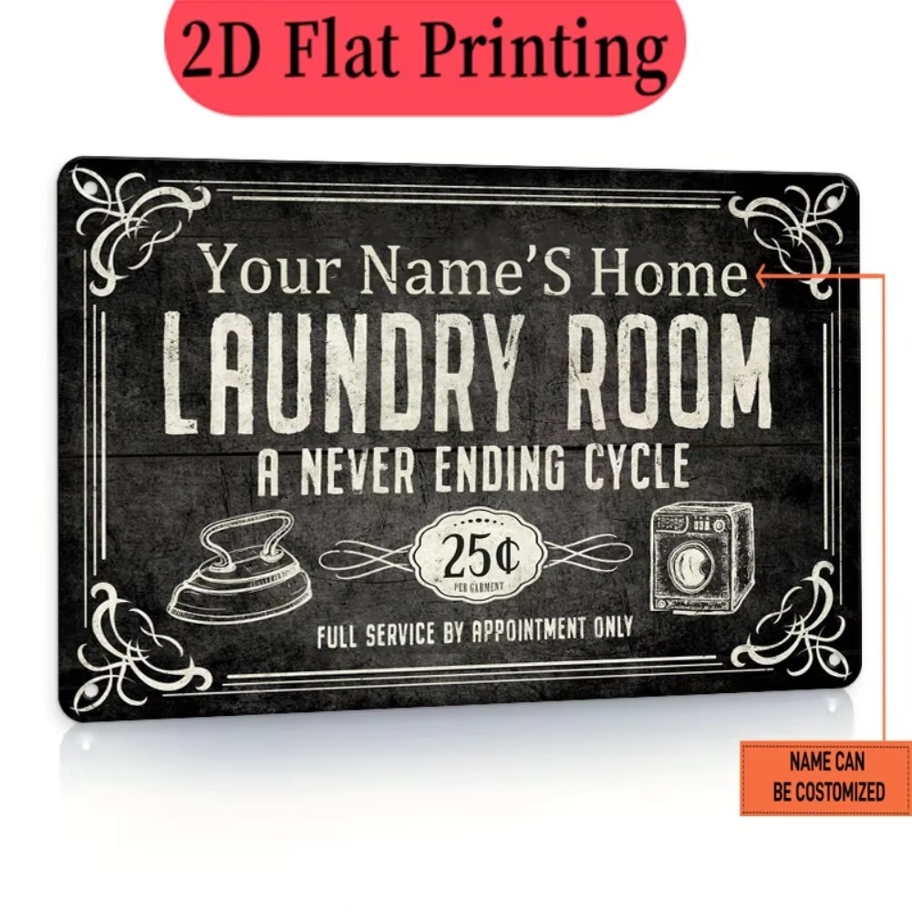 Papan Nama Laundry Kustom, Dek - Home Decor Kitchen ulasan dan harga