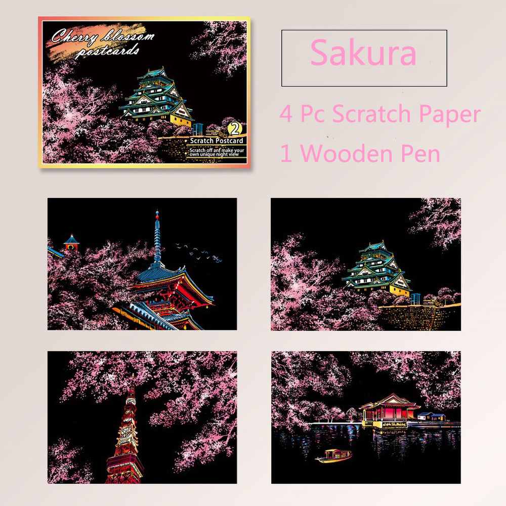 20*14Cm DIY Lukisan Pemandanga - Home Decor Scrap ulasan dan harga