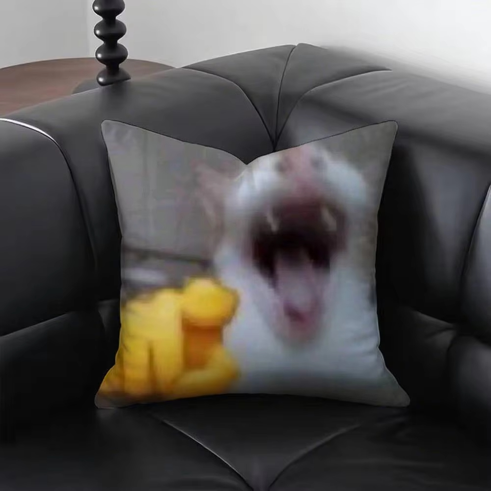 Sarung Bantal M-Meme Kucing Lu - Home Decor Emoji ulasan dan harga