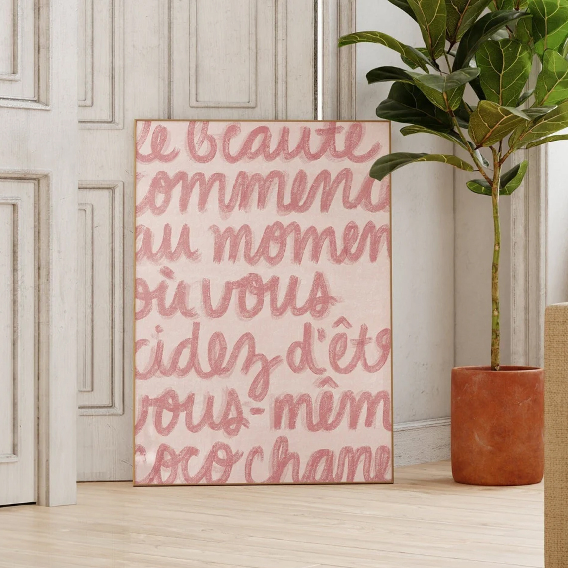 1 Buah Poster Cetak Teks Trend - Home Decor Aesthetic Pinterest ulasan dan harga