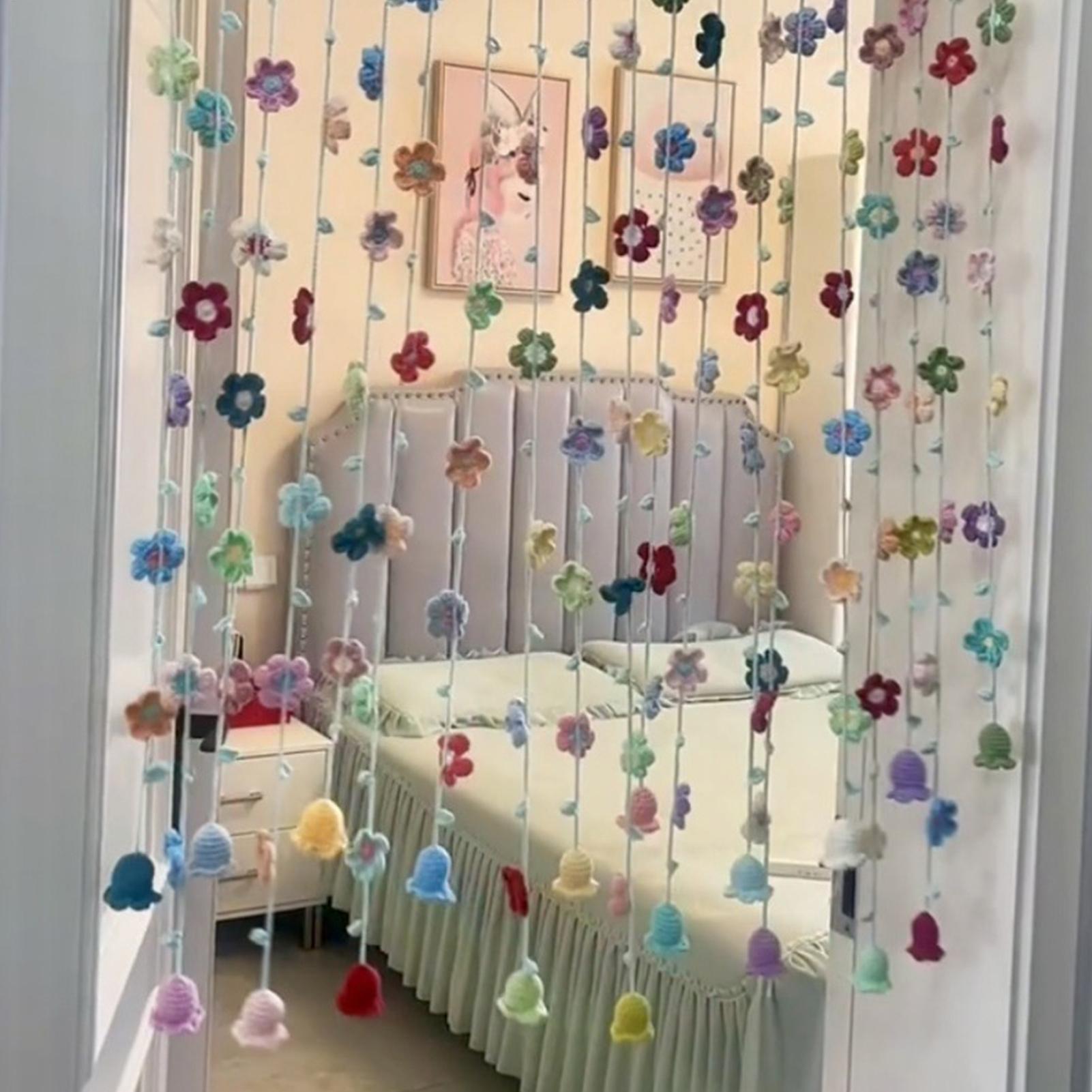 Karangan Bunga Rajut untuk Dek - Home Decor Garland ulasan dan harga