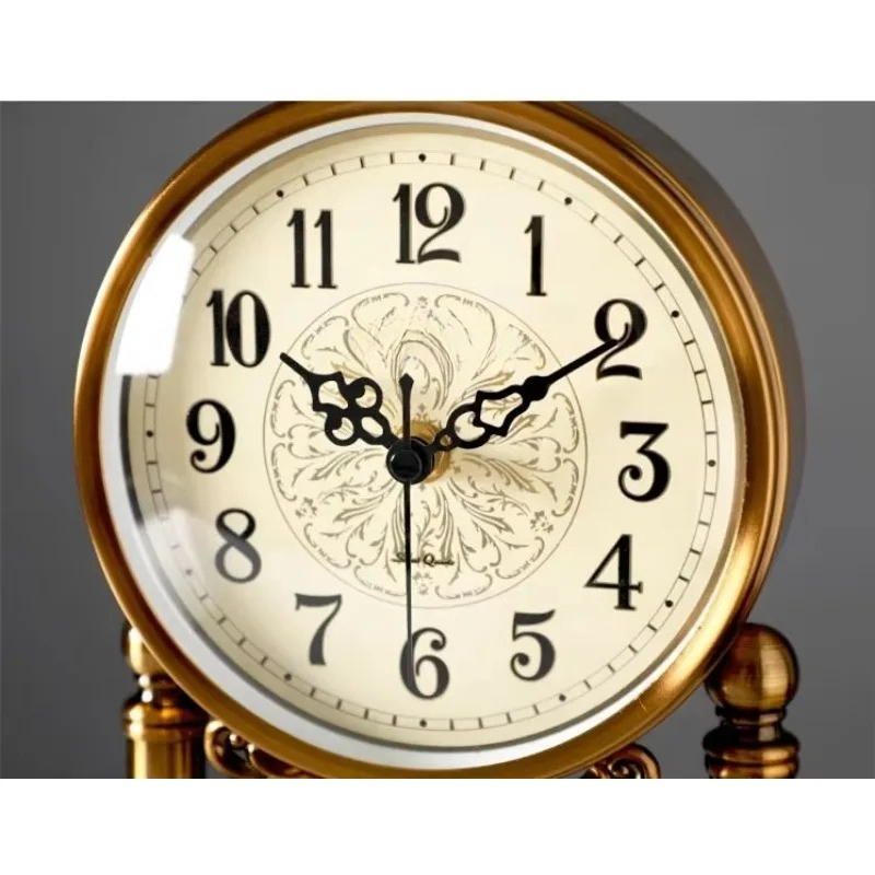 Jam meja antik dari logam deng - Home Decor Logo Design ulasan dan harga