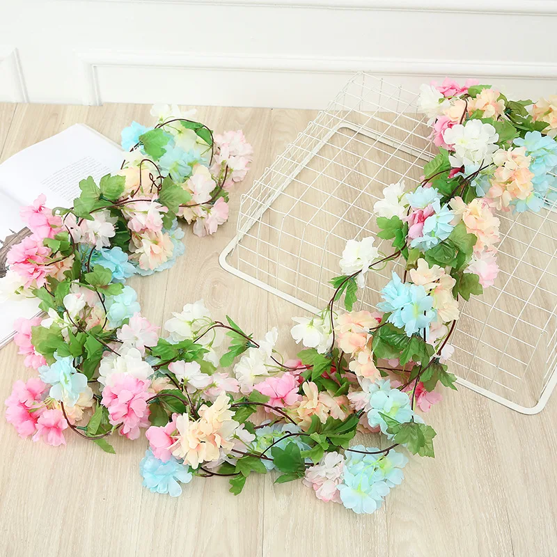 2.3M Wisteria Bunga Buatan Che - Home Decor Garland ulasan dan harga