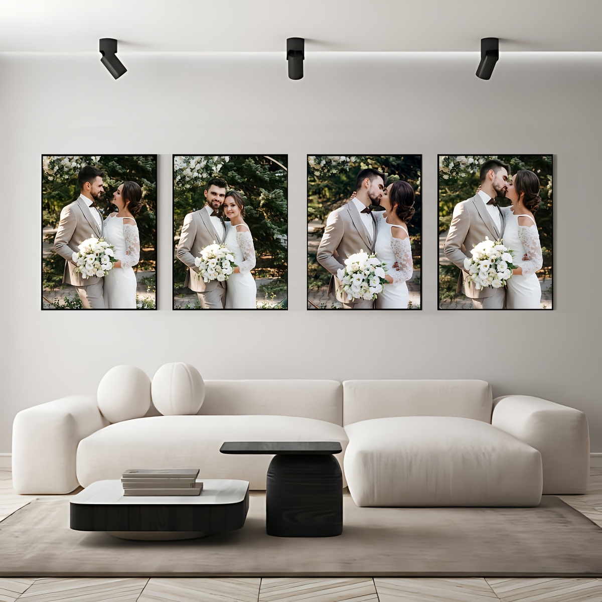 4pcs/set Cetak Kanvas Kustom F - Home Decor Aesthetic Pinterest ulasan dan harga