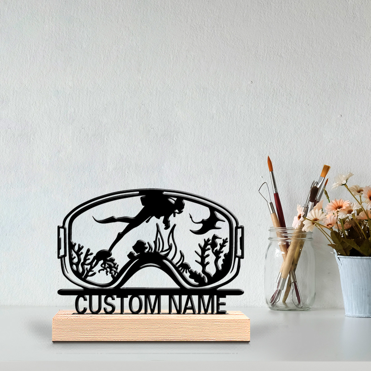 1pc Dekorasi Dinding Kayu Cust - Home Decor Kitchen ulasan dan harga