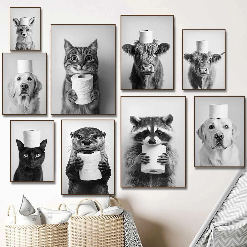 Poster Cetak Kanvas Sapi Datar - Home Decor Scrap ulasan dan harga
