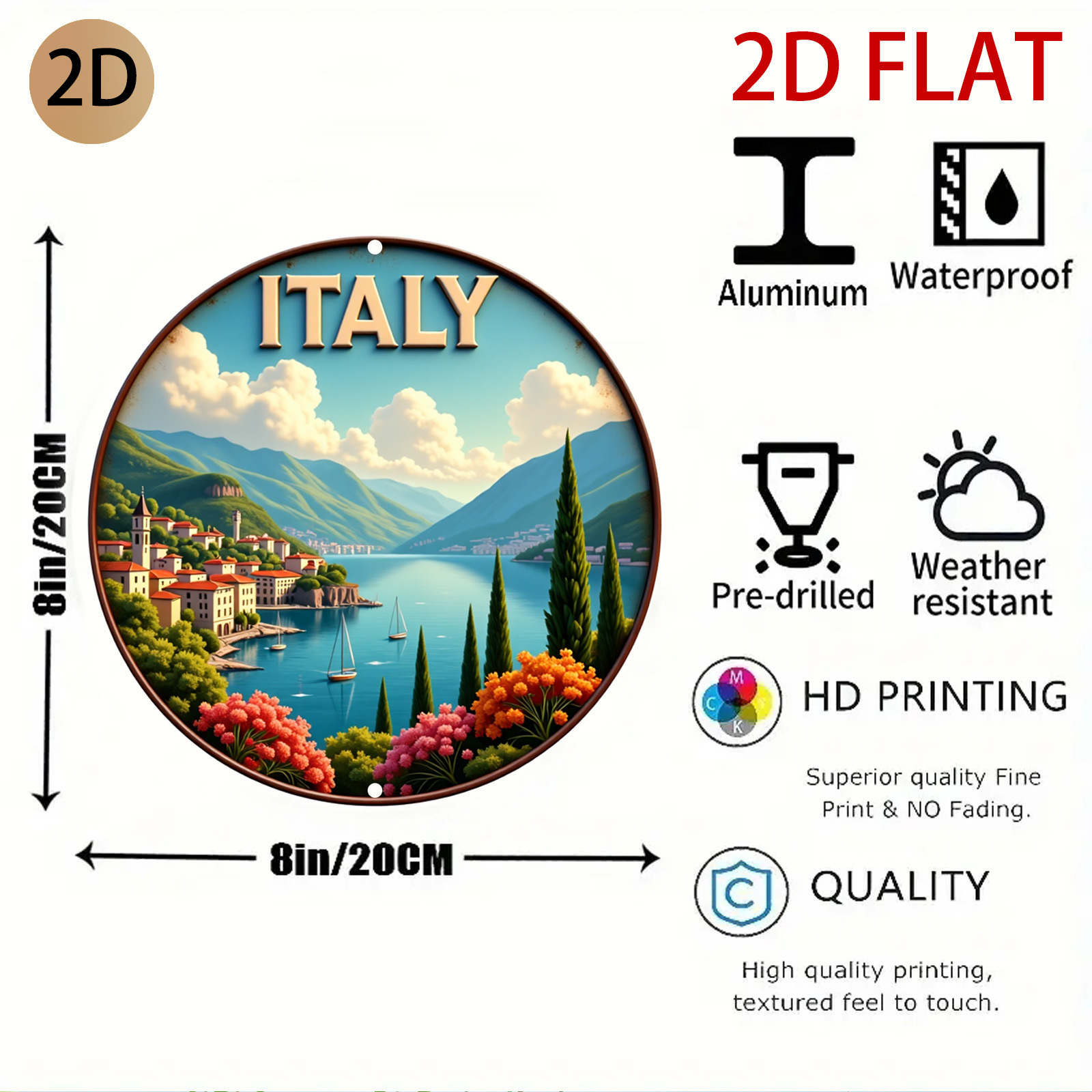 Logo Pemandangan Italia 2D Dat - Home Decor Logo Design ulasan dan harga