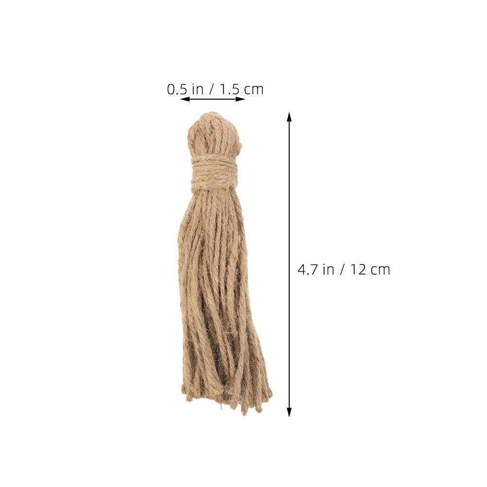 30Pcs Rumbai Jute Organik Bert - Home Decor Garland ulasan dan harga