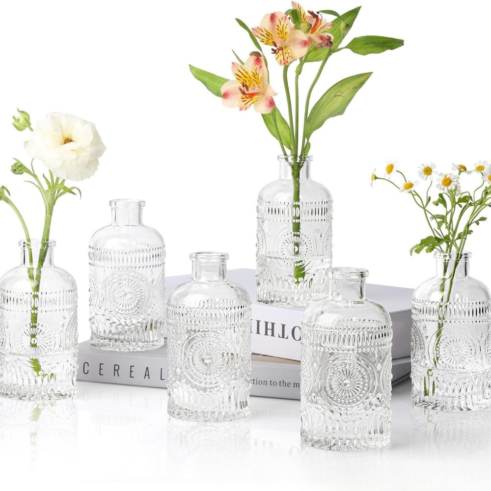 10 Buah Vas Kaca Mini Relief R - Terrarium Glass Bottle ulasan dan harga