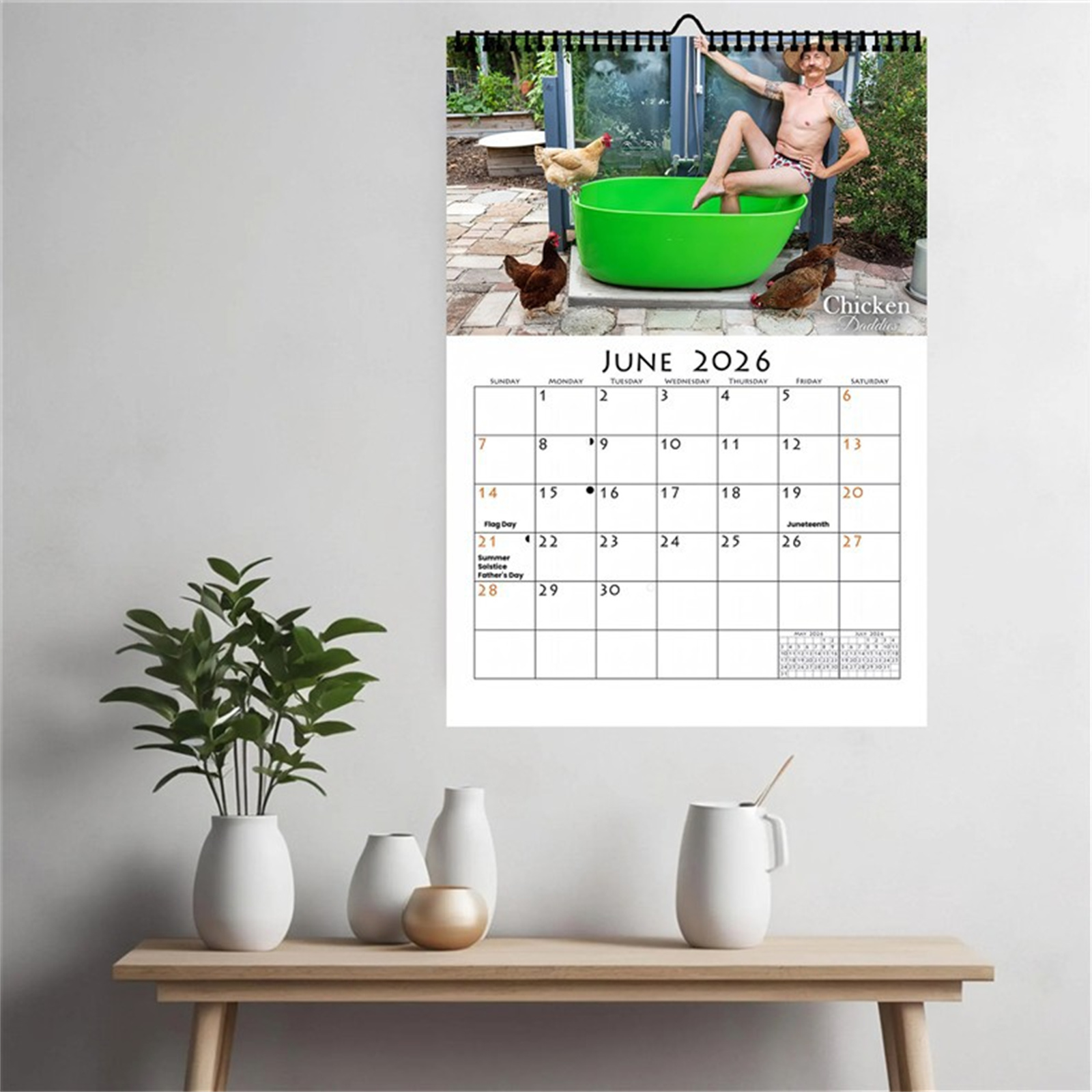 Kalender Dinding Ayah Ayam Luc - Home Decor Scrap ulasan dan harga