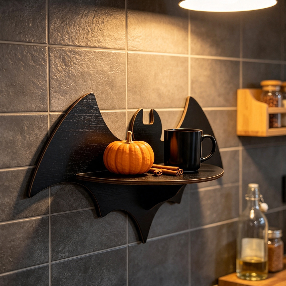 Rak Dinding Halloween Kayu Ber - Floating Shelves ulasan dan harga