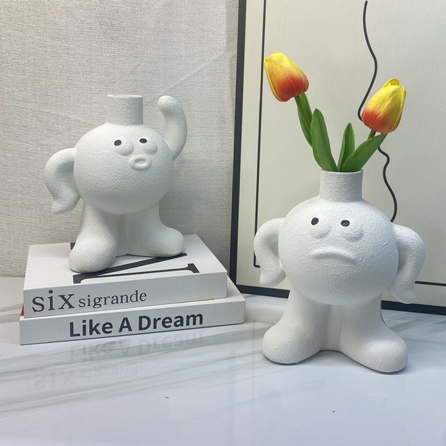 Vas bunga keramik kreatif vas  - Home Decor Emoji ulasan dan harga