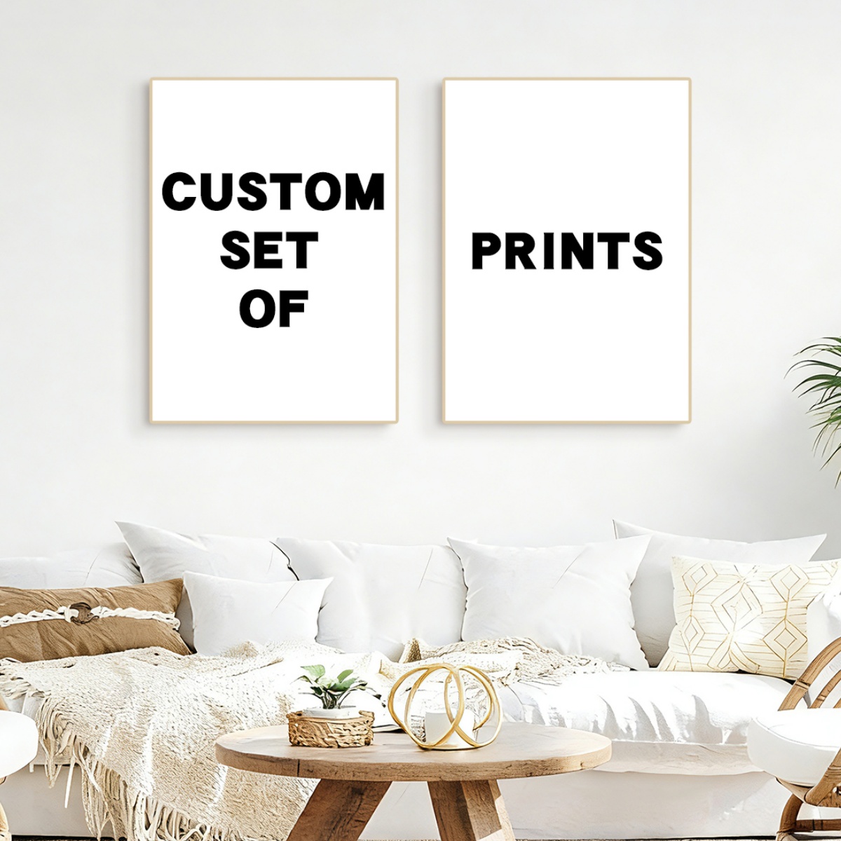 2/4/6 Buah Cetakan Kanvas Kust - Home Decor Aesthetic Pinterest ulasan dan harga