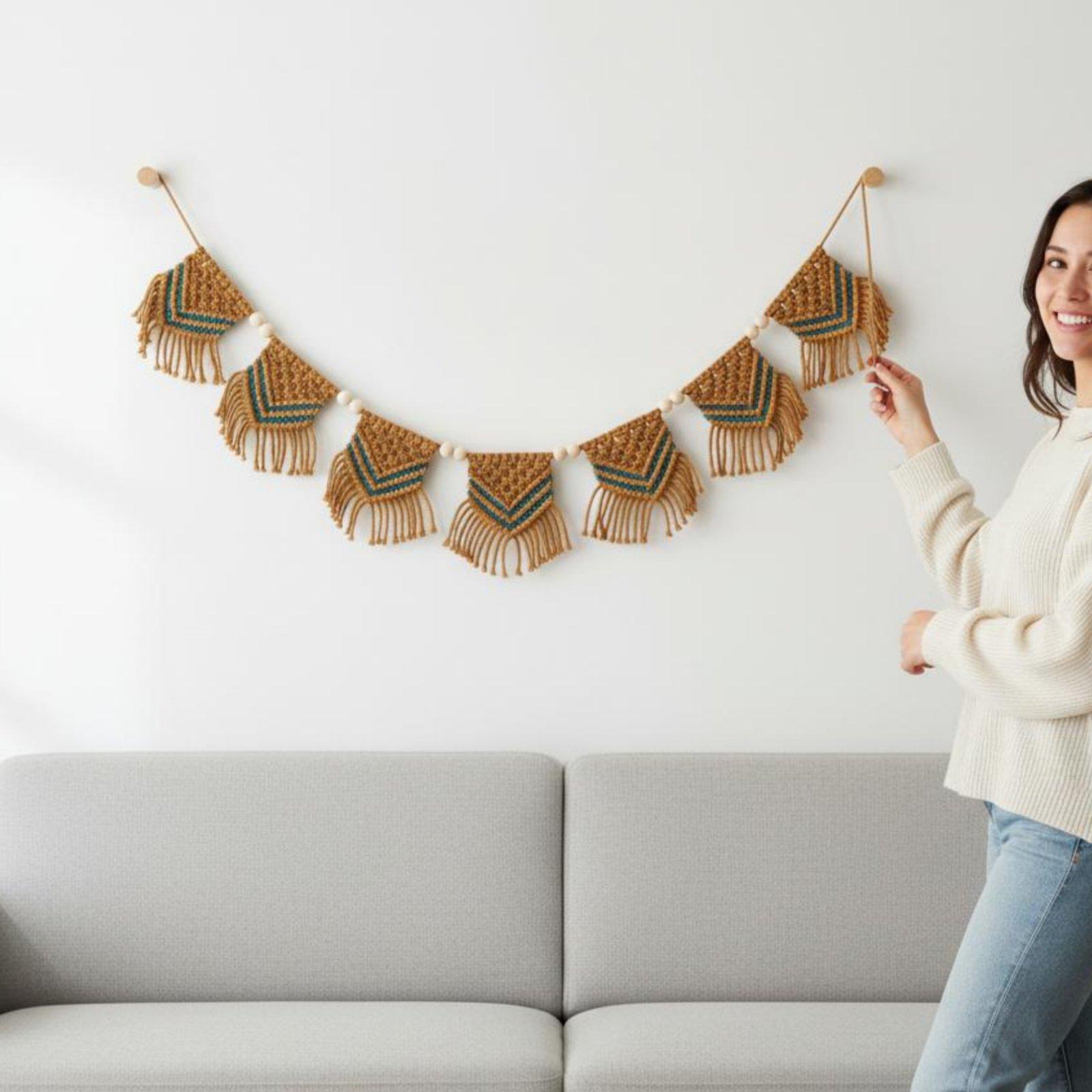 Tapestry Katun Bohemian dengan - Home Decor Garland ulasan dan harga