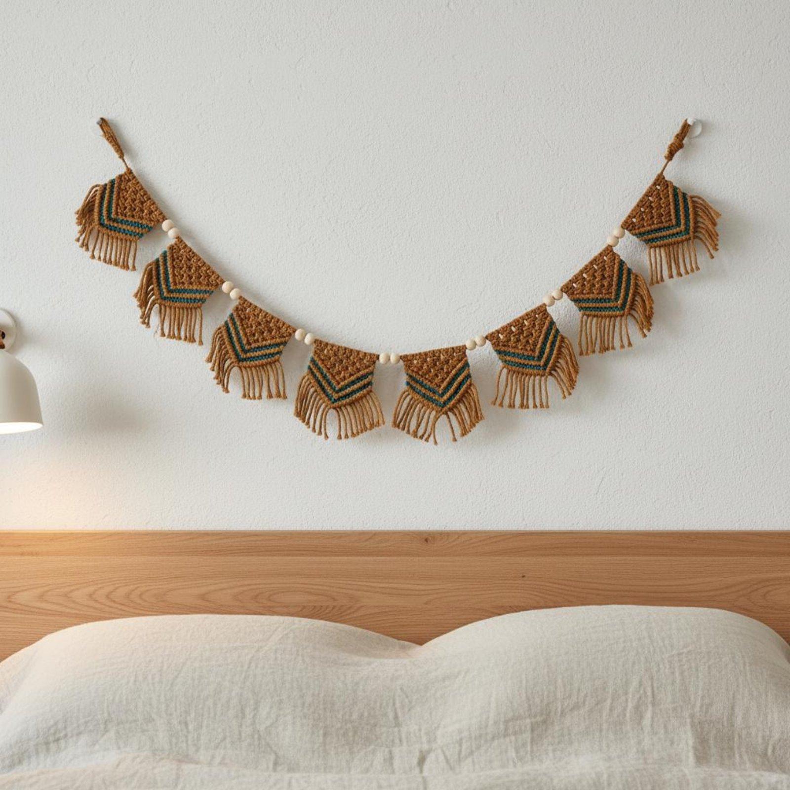 Tapestry Katun Bohemian dengan - Home Decor Garland ulasan dan harga