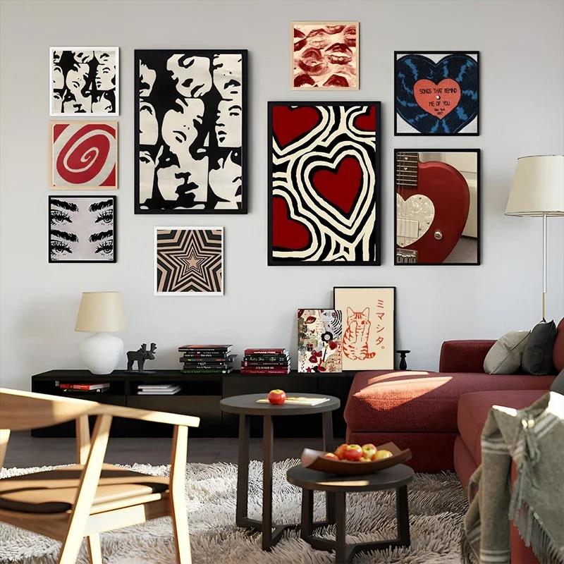 Poster Gaya Rock Y2K Lukisan K - Home Decor Aesthetic Pinterest ulasan dan harga