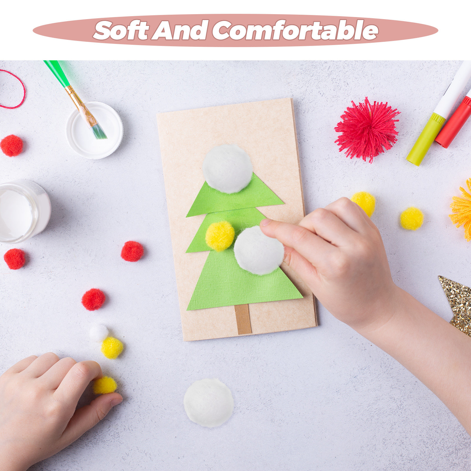 20 Buah Bola Wol Felt Buatan T - Home Decor Garland ulasan dan harga