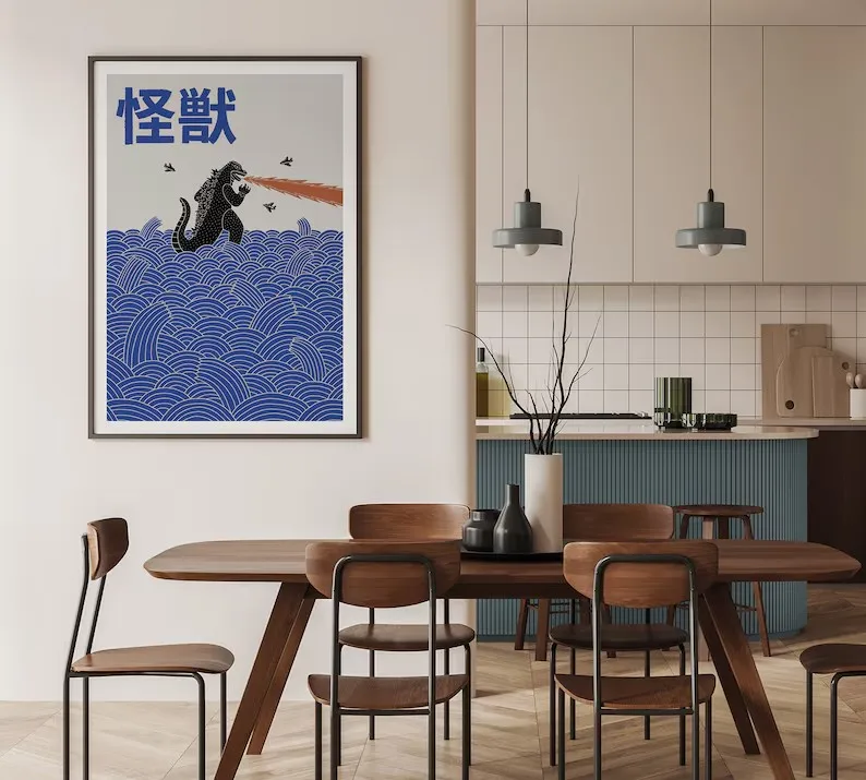 Poster Kanvas Seni Tokyo Konte - Home Decor Aesthetic Pinterest ulasan dan harga