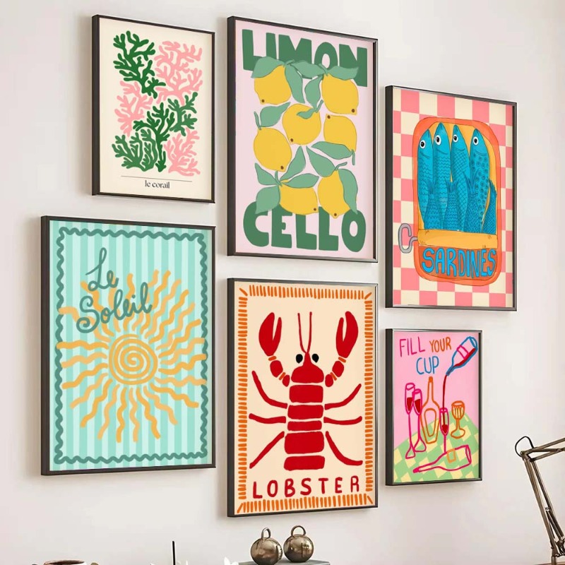 Poster Preppy Tropis Poster Mu - Home Decor Aesthetic Pinterest ulasan dan harga