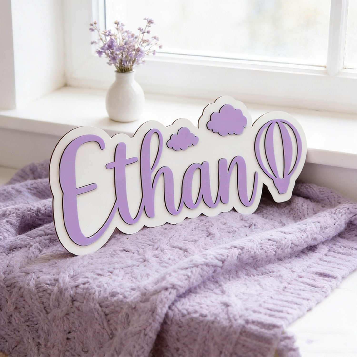 Papan Nama Kamar Balon Udara P - Home Decor For Birthday ulasan dan harga