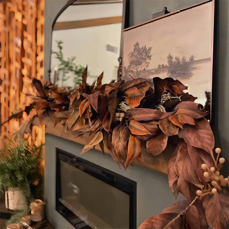 Karangan Bunga Daun Magnolia B - Home Decor Garland ulasan dan harga