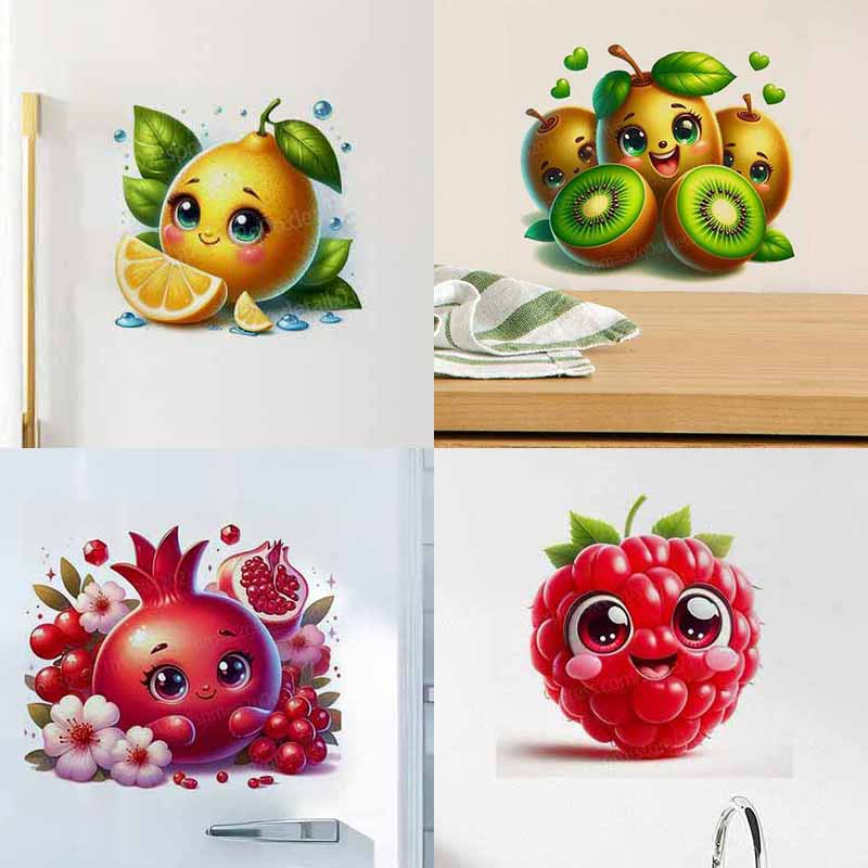 Stiker Dinding Emoji Buah Lucu - Home Decor Emoji ulasan dan harga
