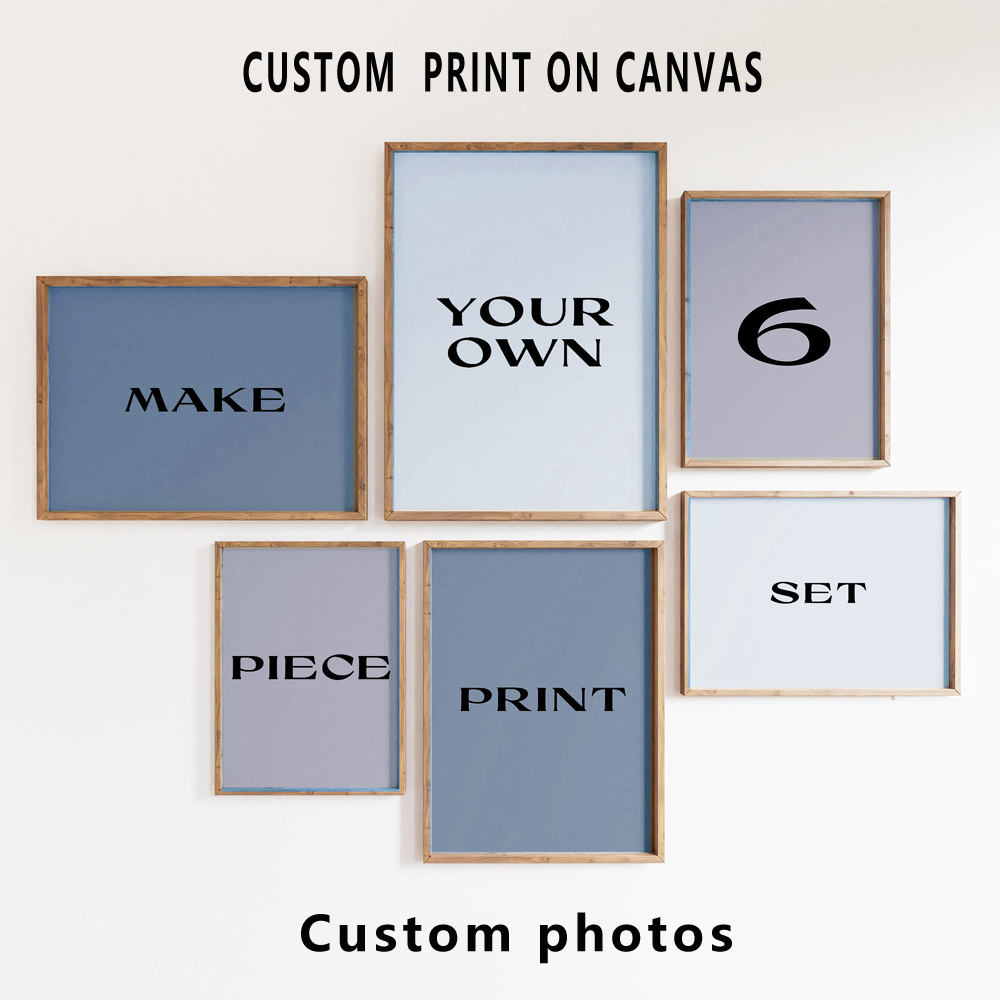 6pcs/set Cetakan Kanvas Kustom - Home Decor Aesthetic Pinterest ulasan dan harga